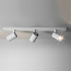 ASCOLI Stropní bodové svítidlo, nastavitelný směr svícení, materiál kov, povrch bílá, pro žárovku 3x50W, GU10, 230V, IP20, tř.2, rozměry 130x600mm náhled 1