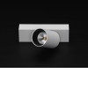 KLARA LED Stropní bodové svítidlo, nastavitelný směr svícení +-90°, základna hliník, povrch bílá mat, LED 9,2W, teplá 3000K, Ra90, 230V, IP20, tř.1, rozměry 175x145x60mm náhled 2