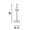 EMS TL Stolní lampa, těleso kov, povrch šedá, pro žárovku 1x40W, E14, 230V, IP20, rozměry d=120mm, h=300mm. náhled 3