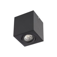 XBRIX Stropní, přisazené, bodové svítidlo, výklopné +-15°, materiál hliník, povrch černá/bílá, pro žárovku 1x50W, GU10, ES50, 230V, IP20, tř.1, rozměry 90x95x90mm