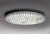 Stropní, přisazené svítidlo, základna kov, bílá, stínítko  plast, bílá, LED 55W, teplá 3000K, nebo 2700K, Ra90, stmívatelné dle typu PUSH, 230V, d=526mm, h=76mm