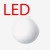 Závěsné svítidlo, základna kov, povrch bílá, difuzor triplex sklo opál, LED 22,4W/34,4W/46,4W/58,4W, teplá 3000K, nebo neutrální 4000K, 230V, IP20, tř.1, rozměry průměr dle typu, vč ocelového lanka l=2000mm lze zkrátit