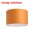 RON 55/30 Stínítko, materiál textil povrch vnější oranžová/ vnitřní bílá, pro žárovku max 23W, d=550mm, h=300mm