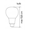 BUDY  W Nástěnné venkovní svítidlo, těleso hliník, povrch stříbrná, difuzor plast opál, pro žárovku 1x20W, E27, 230V, IP44, rozměry 205x140x80mm náhled 5