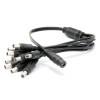 ROZBOČOVACÍ KABEL 1/9 5,5X2,1MM Kabel rozbočovací konektor 5,5x2,1mm 1/9, 1x samice / 9x samec, pro napájení LED osvětlení náhled 1