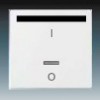 Základna a příchytka Kryt stmívače bílý tlačítkového ovladače s IR přijímačem se symbolem I/O.