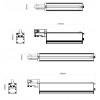 LLT ADJUST VÝPRODEJ Lineární svítidlo, těleso hliník, povrch černá, nast sklon svíc +-60°, LED 36W, teplá 3000K, 4680lm, vyzař. úh 60/90°, Ra80, UGR<19, 230V, IP20, 370x86x60mm, 3F adapt kompat NORDIC ALUMINIUM, náhled 4