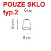 KOPELO SKLO TYP6 Stínítko typ.6 pro svítidlo KOPELO, materiál foukané sklo náhled 3