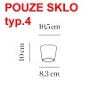 KOPELO SKLO TYP6 Stínítko typ.6 pro svítidlo KOPELO, materiál foukané sklo náhled 5