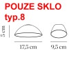 KOPELO SKLO TYP6 Stínítko typ.6 pro svítidlo KOPELO, materiál foukané sklo náhled 8