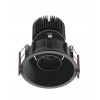 XARGO Vestavné bodové svítidlo, těleso hliník, povrch černá, LED 10W, 960lm, teplá 3000K, 230V, IP20, Ra90, tř.1, rozměry d=90mm, h=99mm. náhled 1