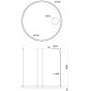 LEKONO LED závěsné Závěsné svítidlo, materiál hliník, povrch bílá, difuzor plast opál PC, LED 120W, 15846lm, neutrální 4000K, 230V, IP20, tř.1, rozměry d=2040mm, vč lankového závěsu l=3000mm lze zkrátit náhled 14