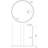 LEKONO LED závěsné Závěsné svítidlo, materiál hliník, povrch bílá, difuzor plast opál PC, LED 120W, 15846lm, neutrální 4000K, 230V, IP20, tř.1, rozměry d=2040mm, vč lankového závěsu l=3000mm lze zkrátit náhled 15