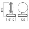 XBLADE Architektonické svítidlo, efekt úzká linka, efekt úzká linka, materiál hliník, povrch černá, krycí polykarbonát transparentní, LED 7W, 286lm, teplá 3000K, Ra80, 230V, IP54, tř.1, rozměry 110x120x170mm náhled 4