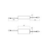 SMART Tuya stmívač Ovladač stmívač pro jednobarevné LED pásky, TUYA WiFi, vstup 5-24V, 1x6A, 72W/12V, 144W/24V, těleso plast bílá, rozměry 60x24x12mm, délka kabelů 100mm. náhled 2