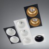 XCLUB Dekorativní rámeček trojnásobný, pro stropní, vestavné, komínkové, bodové svítidlo, materiál hliník, povrch černá, rozměry 100x284x4mm náhled 5