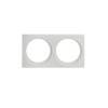 XCLUB Dekorativní rámeček dvojnásobný, pro stropní, vestavné, komínkové, bodové svítidlo, materiál hliník, povrch černá, rozměry 100x192x4mm náhled 2