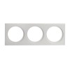 XCLUB Dekorativní rámeček trojnásobný, pro stropní, vestavné, komínkové, bodové svítidlo, materiál hliník, povrch bílá, rozměry 70x200x3mm