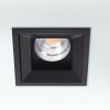 XDEEP Stropní, vestavné, komínkové, bodové, svítidlo, materiál hliník, povrch černá, krycí PMMA transparentní, LED 10,5W, 568lm, teplá 3000K, Ra90, 500mA, IP20, tř.3, 79x79x58mm, trafo samostatně náhled 2