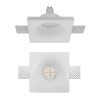 XGESS MINI Stropní, vestavné, bezrámečkové, bodové svítidlo, materiál sádra, povrch bílá, pro žárovku 1x35W, GU10, ES50, 230V, IP20, tř.1, rozměry 130x130x105mm