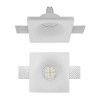 BOLETO 1x35W GU10 čtverec Stropní, podhledové, bezrámečkové, bodové svítidlo, materiál sádra, povrch bílá, pro žárovku 1x35W, GU10, ES50, 230V, IP20, tř.1, rozměry 130x130x105mm náhled 1
