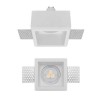 BOLETO 1x35W GU10 čtvercové 2 Stropní, podhledové, bezrámečkové, bodové svítidlo, materiál sádra, povrch bílá, pro žárovku 1x35W, GU10, ES50, 230V, IP20, tř.1, rozměry 80x80x110mm náhled 1