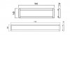 XKRAFT Stropní přisazené svítidlo, materiál hliník, povrch bílá, difuzor plast opál, LED 48W, 6300lm, neutrální 4000K, 230V, IP20, Ra80, tř.1, rozměry 1140x24x145mm. náhled 2