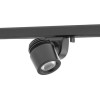POTENZA SP01 LED 1,5W, 12V Bodové svítidlo, nastavitelný směr svícení, těleso hliník černá, čočka plast transparentní, LED 1,5W, teplá 3000K, 12V, IP20, Ra80, tř.3, d=29mm, h=68mm, trafo samostatně, do 1F lišty náhled 1