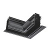 XTRIM MEDIUM Spojka pro 1-fázové lišty, rohová 90°, materiál hliník, povrch černá, 48V, IP20, tř.3, rozměry 195x195x86mm náhled 1