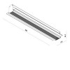 XTRIM MEDIUM 1-fázová lišta pro osvětlení, vestavná, materiál hliník, povrch černá, 48V, max zátěž 350W, IP20, tř.3, rozměry 125x86,3x2500mm, vč dvou koncovek, počáteční S přívodním kabelem náhled 7