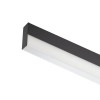 XTRIM MEDIUM Stropní, vestavné svítidlo do 1-fázové lišty, základna hliník, povrch černá, difuzor plast opál, LED 24W, 1235lm, teplá 3000K, vyzař. úh 120°, Ra80, stmív DALI, 48V, IP20, tř.3, rozm 300x34x7 náhled 1