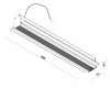 XTRIM MEDIUM 1-fázová lišta pro osvětlení, vestavná, materiál hliník, povrch černá, 48V, max zátěž 350W, IP20, tř.3, rozměry 125x86,3x2500mm, vč dvou koncovek, počáteční S přívodním kabelem náhled 12