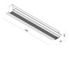 XTRIM MEDIUM 1-fázová lišta pro osvětlení, vestavná, materiál hliník, povrch černá, 48V, max zátěž 350W, IP20, tř.3, rozměry 125x86,3x2500mm, vč dvou koncovek, počáteční S přívodním kabelem náhled 13
