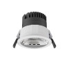 USTOP R down 10W Podhledové svítidlo, materiál hliník, povrch bílá, LED 10W, 1350lm, teplá 3000K, Ra90, ASYMETRICKÉ WALLWASHER, 230V, IP40, tř.2, rozměry d=83mm, h=75mm náhled 1