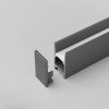 PRF011 Koncovka BEZ OTVORU Koncovka profilu pro LED pásky bez otvoru, materiál PC, povrch černá, rozměry 15,5x30mm. náhled 1