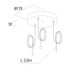 XPILL Závěs pro svítidla, materiál hliník, povrch bílá, rozměry d=210mm, h=32mm, vč závěsu l=2500mm, lze zkrátit, POUZE ZÁVĚS SVÍTIDLA náhled 6