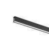 XCLICK S Lineární svítidlo do lištového systému, materiál hliníkový profil, černá, difuzor plast opál, LED 12W, 860lm/456lm, teplá 3000K, Ra80, 48V, IP20, tř.3, rozměry l=306mm 24,5x14,6mm
