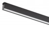XCLICK S Lineární svítidlo do lištového systému, materiál hliníkový profil, černá, difuzor plast opál, LED 50W, 4150lm/2205lm, teplá 2700K, Ra80, 48V, IP20, tř.3, rozměry l=1496mm 24,5x14,6mm náhled 1