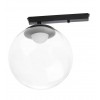XCLICK S Svítidlo do lištového systému, hliník, černá, kryt plast čirý, LED 6W, 630lm, teplá 3000K, stmívání PWM, Ra90, 48V, IP20, tř.3, rozměr koule: d=150mm. náhled 1