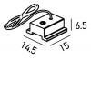XCLICK S Závěsná sada pro kolejnicový systém, rozměry 14,5x15x6,5mm, l=1,5m. náhled 2