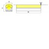 XSNAKE LED neon ohebný, 10W/m, 1260lm/m, teplá 3000K, 24V, 126LED/m, IP67, tř.3, rozměry w=10mm, délka l=20m, dělitelnost 55mm, cena za 1m náhled 2