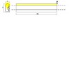 XSNAKE LED neon, bočně tvarovatelný, 8W/m, žlutá, 690lm/m, 24V, 120LED/m, IP67, tř.3, rozměry w=6mm, délka l=20m, dělitelnost 100mm, cena za 1m náhled 5