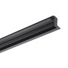 XTRIM S Stropní, vestavná napájecí lišta magnetického kolejnicového systému osvětlení, materiál hliník, černá, 48V, max zátěž 185W, IP20, rozměry  66,8x41,5mm, l=2000mm, počáteční S přívodním kabelem náhled 2