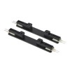 XTRIM S Přímá elektrická spojka magnetického kolejnicového systému, materiál hliník, povrch černá, 48V, rozměry 100x14,5x11,3mm náhled 1
