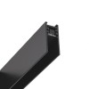 XTRIM SMALL 1-fázová lišta pro osvětlení, přisazená, materiál hliník, povrch černá, 24V, max zátěž 185W, IP20, tř.3, rozměry 18x42,3x2000mm, vč dvou koncovek, průběžná BEZ přívodního kabelu