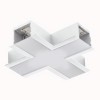 XTRACE G2 Spojka profilu, tvar X, materiál hliník, povrch bílá, difuzor plast opál, LED 16W, neutrální 4000K, 1844lm, Ra80, 230V, IP20, tř.1, rozměry 312x312x62mm náhled 1