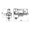 ADAPTOR Adaptér pro montáž a napájení do 3-fázové lišty nebo lišty se stmíváním DALI,  materiál plast, povrch černá, IP20, tř.1, rozměry 52x30x80mm náhled 2