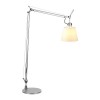 TOLOMEO LETTURA BASCULANTE Stolní lampa, těleso hliník, ram povrch leštěný hliník, včetně stínítka satin šedá průsvitný, pro žárovku 1x70W, E27, 230V, IP20, 2 ramena l=800mm+550mm !!omezený sklon/15° ZÁKLADNA SAMOSTATN náhled 1