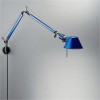 TOLOMEO MICRO PARETE Těleso lampy těleso hliník, povrch elox modrá, pro žárovku 1x60W, E14, 230V, IP20, ramena cca 2x cca 300mm, celková délka 740mm, kabel 2m s vyp, bez nástěnného úchytu náhled 1