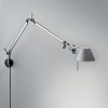 TOLOMEO MICRO PARETE Těleso lampy těleso hliník, povrch elox červená, pro žárovku 1x60W, E14, 230V, IP20, ramena cca 2x cca 300mm, celková délka 740mm, kabel 2m s vyp, bez nástěnného úchytu náhled 2